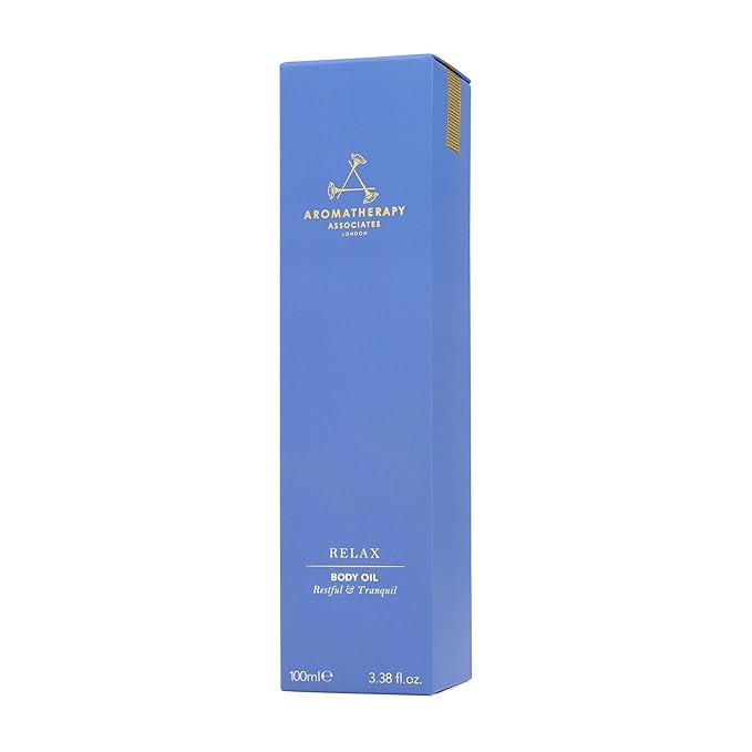 Aromatherapy Associates Relax Body Oil. Luxurious Blend of Oils for a Nourished Body. Made with Vetivert, Chamomile and Ylang Ylang Essential Oils (3.4 fl oz)
