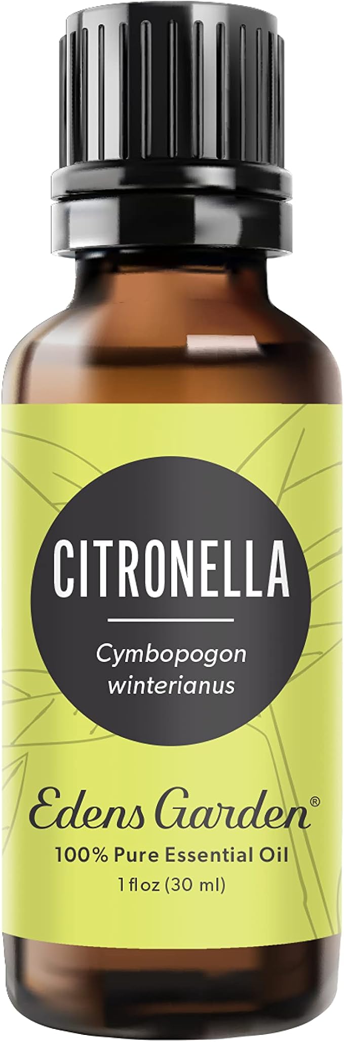 Edens Garden Citronella Essential Oil- 100% Pure Premium Grade, Undiluted, Natural, Therapeutic, Aromatherapy, The Best for Diffuser, Skin, Candle, Kid Safe 30 ml (1 fl oz)