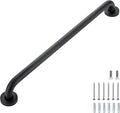 Grab Bars for Shower, 1 Pack 24-Inch Anti Slip Shower Handles for Elderly, Safety Shower Grab Bar, Stainless Steel Handicap Grab Bars for Bathroom (Black 1" Diameter)