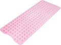 AmazerBath Shower Mat Non Slip 40 x 16 Inches, Shower Stall Mats with Suction Cups and Drain Holes, Non Slip Bath Mat for Tub for Elderly & Kids, Clear Pink