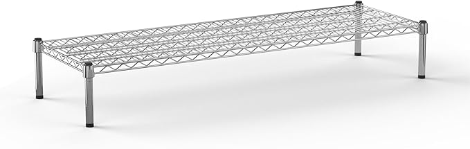 18" Deep x 54" Wide x 8" Height Wire Shelving Kit | 1-Tier | NSF Commercial Storage Rack Unit