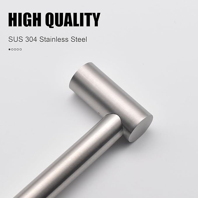 Towel Bar - Adjustable 304 Stainless Steel Towel Holder for Bathroom (11.8inch-22.6inch) Sturdy and Rustproof Wall Mounted Towel Rack for Bathroom Accessories, Silver…
