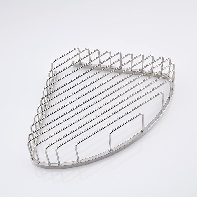 Bathroom Shower Caddy Corner Shelf, Corner-Hollow Design, Ultra Sturdy Rust-Proof Stainless Steel Shelf Organizer Shampoo Holder, Wall Mounted Storage Rack for Bathroom, Brushed Nickel