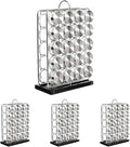 Amazon Basics 20 Jars Spice Organizer Rack, Silver (Pack of 4)