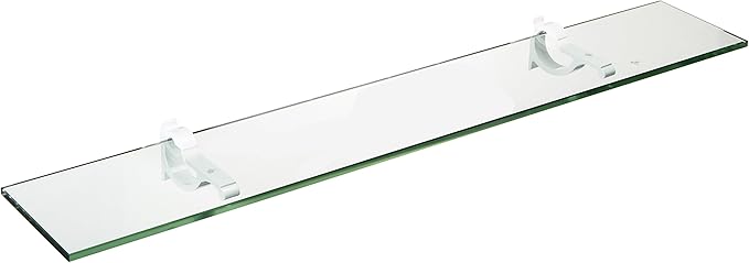 Spancraft Glass M-4.75x18-White Monarch Glass Shelf, White, 4.75" x 18"