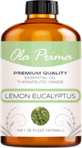 Ola Prima Lemon Eucalyptus Essential Oil - Therapeutic Grade Aromatherapy Oil for Diffuser, Cleaning (16oz Bulk)