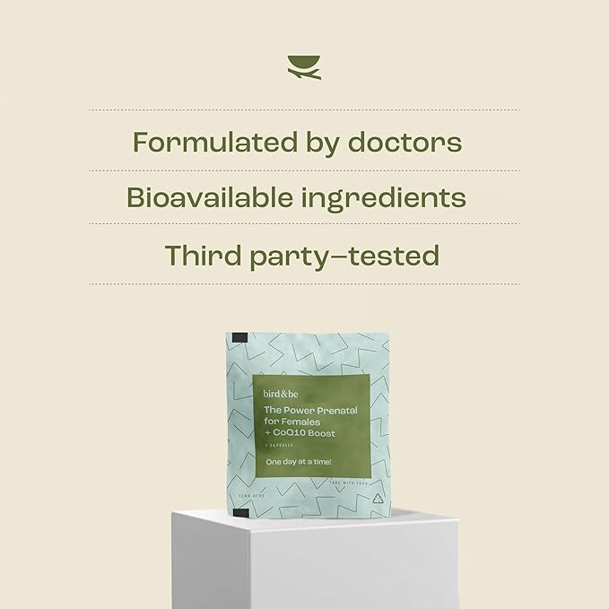 bird&be The Power Prenatal for Females with Coq10 Boost