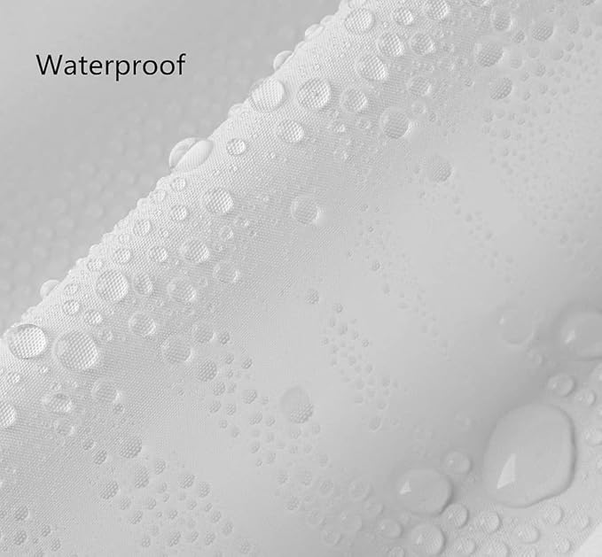 Clawfoot Tub Shower Curtain 180x70 Inch White Liner All Warp Around Extra Wide 36 Metal Hooks Vinyl Bath Curtain for Clawfoot Stand Up Tub Bathroom PEVA Waterproof Liner