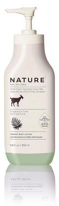 Goat Milk Lotion, Creamy Fragrance Free, Moisturizing Goat Milk Skin Lotion for Women and Men, Dry Skin Hydration with Fresh Goat's Milk, 11.8 oz