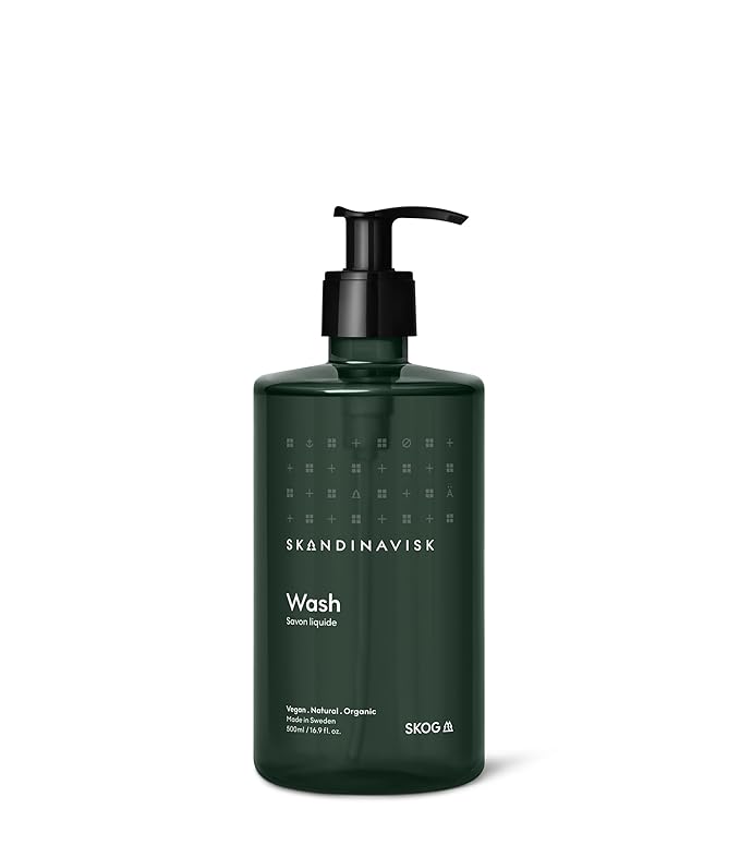 Skandinavisk Wash SKOG ‘Forest’ Scent notes: Pine needles and fir cones, birch sap and woodland lily of the valley, 16.91 fl. oz.