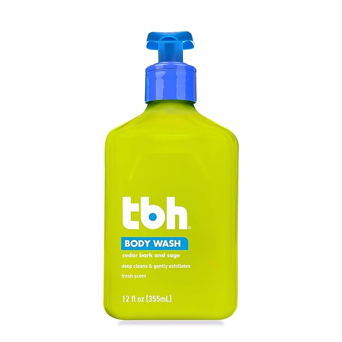 TBH Teen & Kids Body Wash - Body Wash for Sensitive or Dry Skin - Natural Ingredients Made for Tweens - Sulfate, Paraben Free - 12 oz