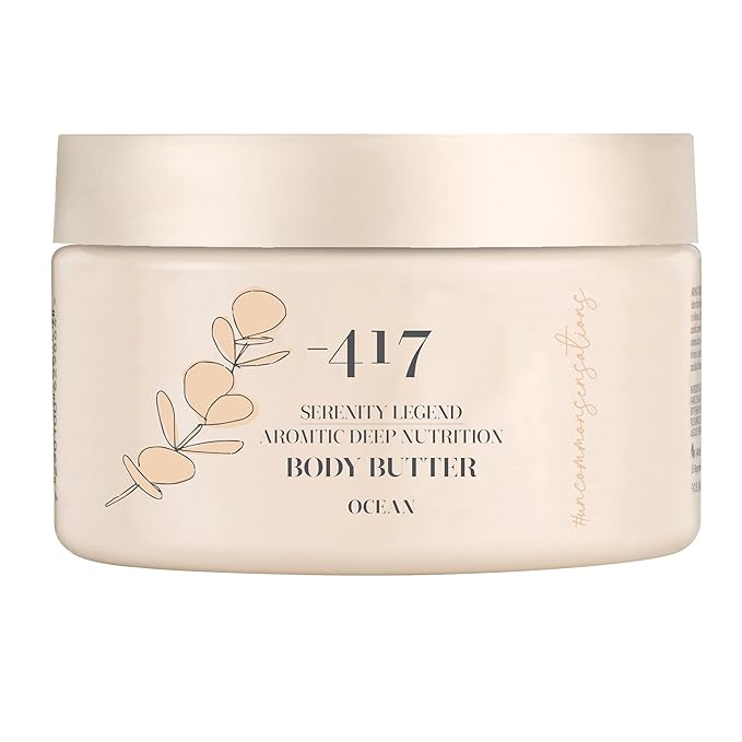 -417 Dead Sea Cosmetics Ocean Deep Nutrition Body Butter For Dry Skin - Nourishes & Protects from UV Radiation - Softening Body Moisturizer - With Shea Butter & Aloe Vera - All Natural 8.4 oz