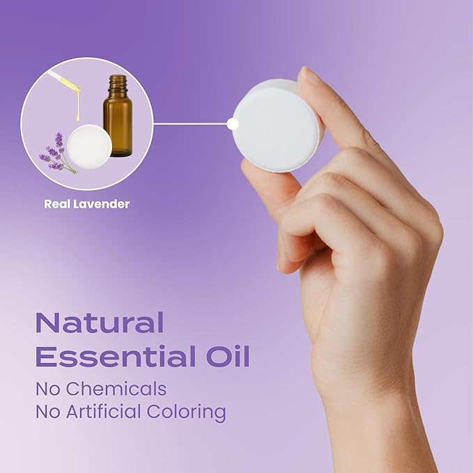 Body Restore Shower Steamers Aromatherapy 15 Pack - Christmas Stocking Stuffers, Birthday Gifts for Women, White Elephant, Relaxation, Self Care for Men - Lavender