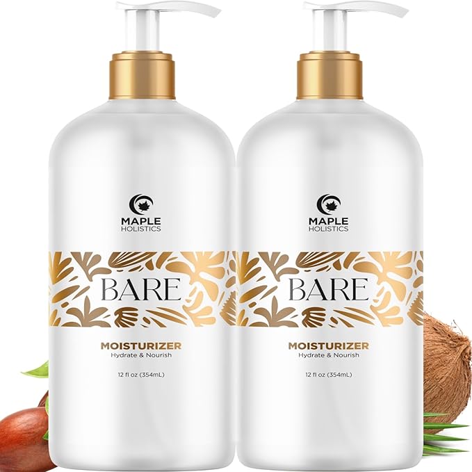 Bare After Shave Lotion for Women - Deep Hydration Wet Skin Moisturizer in Shower Lotion for Silky Smooth Skin with Shea Butter Jojoba Oil & Aloe Vera - In Shower Body Lotion Aftershave for Women
