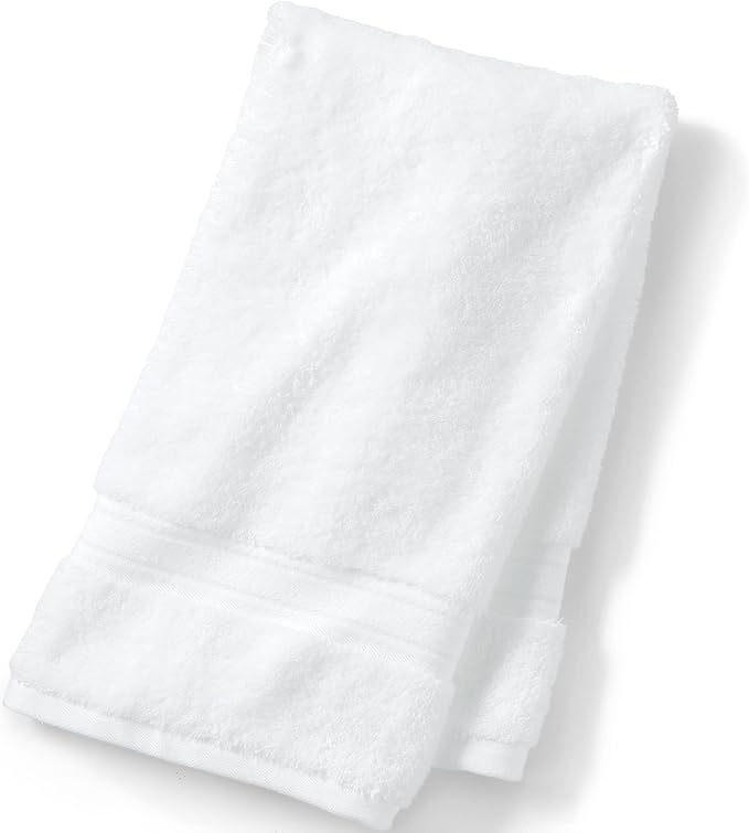 Lands' End Supima Towel White Bath- Hand Towel