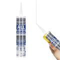 Clear Silicone Sealant, All-Purpose 100% Waterproof Silicone Caulk, Adhesive Caulking Tool for Indoor & Outdoor Windows, Aquarium, Bathroom Auto Leak Seal, 10.1 oz Cartridge, 1 Packs (1)