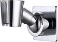 YDmeet Shower Head Holder, Adjustable Handheld Brass Shower Head Bracket, Wall Mount Holder, Drill Free Glue Installation (Polished Chrome)