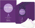 Toi:L Extra Silky Foot Mask 5 Pairs, Post-Peeling Foot Care Treatment, Moisturizing Socks with Guerande Salt & Sweet Almond Oil for Dry Feet, Cracked Heels, and Callus, Stocking Stuffer