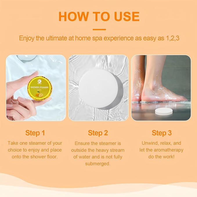 Shower Steamers Aromatherapy, 30-Pack Shower Steamer for Women Men, Shower Bombs with Essential Oils Stress Relief Self Care, Birthday Gifts Christmas Stocking Stuffers Gifts for Mom, Dad, Wife