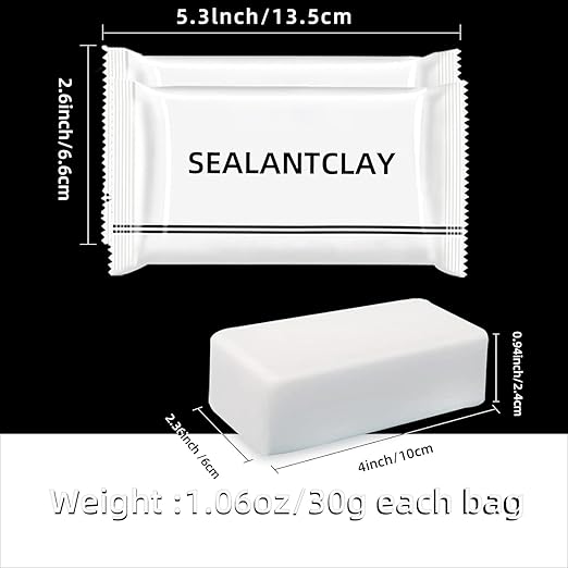 20-Pack Premium Waterproof Wall Repair Sealing Clay Duct Seal Ideal for Wall Hole Repair, Air Conditioning and Drainage Pipes Quick and Easy Solution