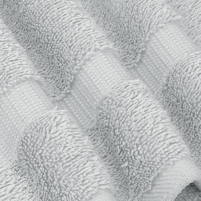 Chakir Turkish Linens | Hotel & Spa Quality 100% Cotton Luxury Turkish Towels | Soft & Absorbent (30x60 Inches Extra Large Bath Towels, Set of 4 - Silver)