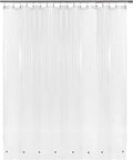 Barossa Design Extra Wide Shower Curtain Liner 108" x 72" with 8 Magnets - Waterproof PEVA Around Shower Liner for Bathroom, PVC Free, Metal Grommets - Clear, 108X72