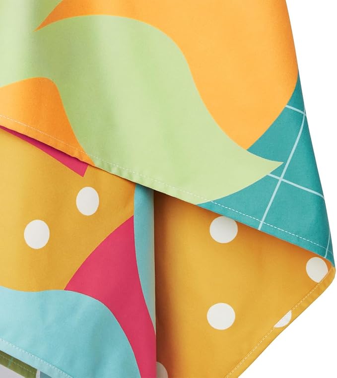 Dock & Bay Beach Towel - Quick Dry, Sand Free - Compact, Lightweight - 100% Recycled - Includes Bag - Good Times & Tan Lines - Large (160x90cm, 63x35)