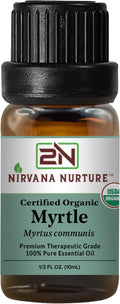 Myrtle Essential Oil USDA Certified Organic, 100% Pure Natural Premium Grade, Undiluted