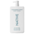 Native Sulfate Free Body Wash Contains Naturally Derived Ingredients | for Women & Men| Cashmere & Rain, 36 oz