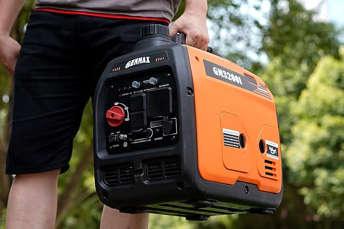 GENMAX Generator，EPA Compliant, Eco-Mode Feature, Ultra Lightweight for Backup Home Use & Camping
