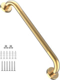 24 Inch Anti Slip Shower Grab Gold, Munzong Bathroom Grab Bar, Knurled Bathroom Balance Bar,Safety Hand Rail Support Handicap Elderly Injury Senior Assist Bath Handle