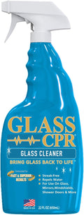 Glass CPR 2-in-1 Glass Cleaner & Water Repellent (22oz) | Deep Cleaning for Glass, Mirrors, Windows, Windshields, Shower Doors
