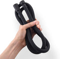 Silicone Shower Hose Extra Long,Explosion Proof Anti Winding Showerhead Hose,Used In Showerheads Spray Bidet Bathing Toilet Cleaning Flexible RV Shower Hoses Replacement (Black, 119 In)