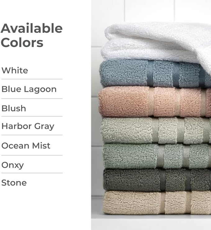 Cariloha Bath Towel | White |28"x54" | Turkish Cotton & Viscose Material Blend | Extra Smooth, Odor Resistant and Highly Absorbent