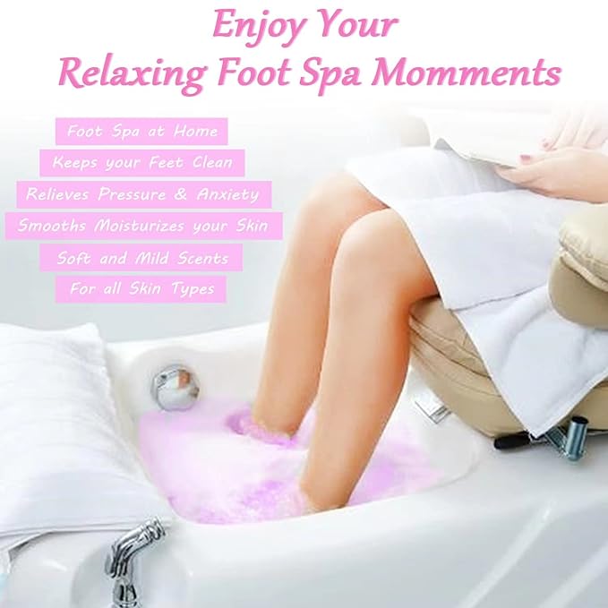 Bath Bombs, 32 Pack Foot Soak with Bath Salt and Tea Tree Oil. Organic Natural Handmade Aroma Pure Essential Oil Bubble Balls for Callus, Dry Cracked, Stubborn Odor