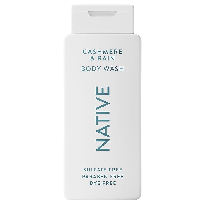 Native Body Wash Contains Naturally Derived Ingredients | For Women & Men, Sulfate, Paraben, & Dye Free Leaving Skin Soft and Hydrating | Cashmere & Rain 18 oz