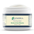 Sombra Cool Pain Relief Gel Cold Pain Relief for Swelling, Growing Pains, Soreness, Post-Workout, Vegan Formula Free of Artificial Fragrances, Dyes, NSAID, Wax, Petroleum, Alcohol - 8oz Jar