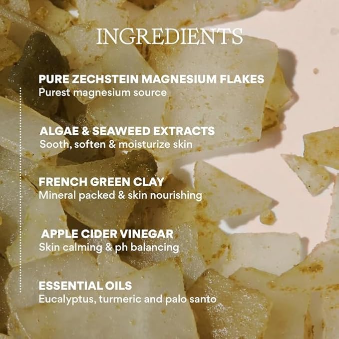 HigherDOSE Serotonin Soak Magnesium Bath Salts - Natural Detox and Muscle Recovery with Magnesium Flakes, Algae + Apple Cider Vinegar - Luxurious Bath Salt Infused with Relaxing Essentials Oils