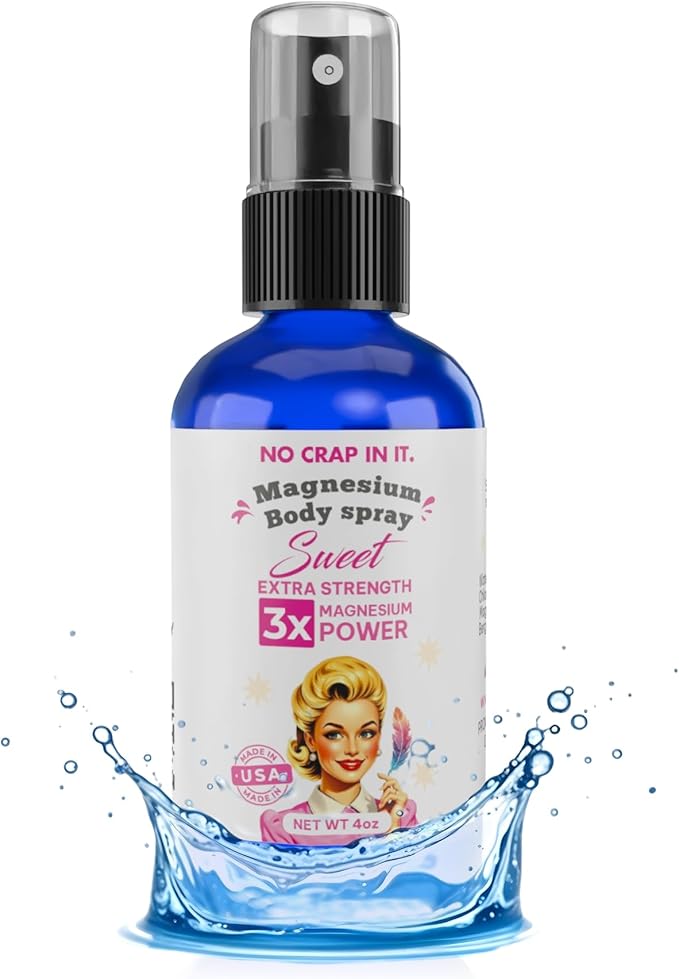 No Crap In It Magnesium Spray, Triple Action!- Your Way to Wellness | Immediate Relief with Our Unique Magnesium Glycinate, Citrate, Chloride Blend Spray (Sweet)