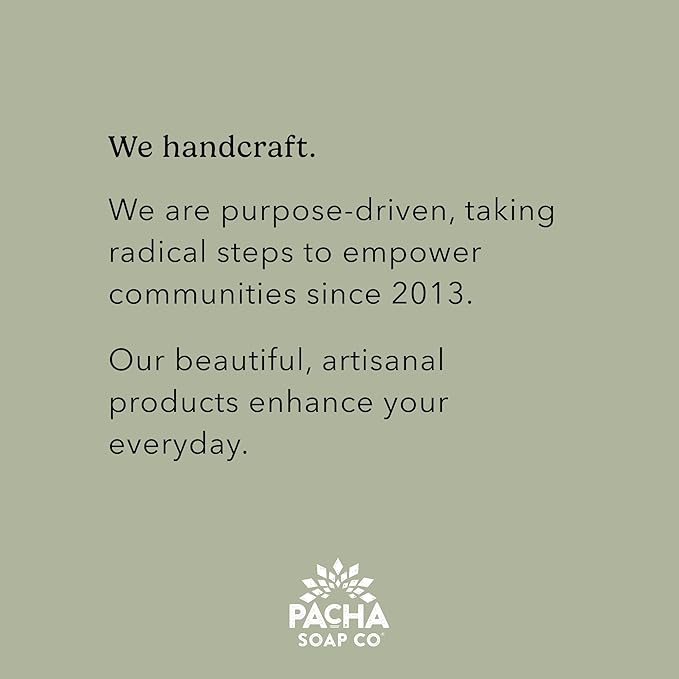 Pacha Soap Co. Bar Soap, Pacha Peaces Calm Bundle - Essential Oil All Natural Handcrafted Soap Sampler, Body, Face, and Hand Wash, Moisturizing and Cleansing Healthy Handmade Bar Soap 2-pack