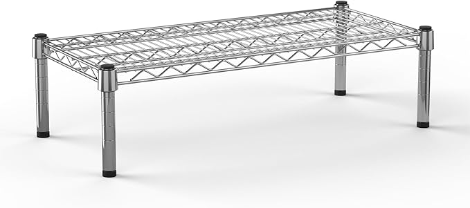 14" Deep x 30" Wide x 8" Height 1-Tier Wire Shelving Kit | NSF Commercial Storage Rack Unit