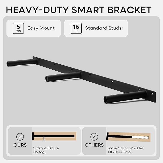 Homeforia Wood 48 inch Floating Shelf, High End Solid Natural Wood 48inch Floating Shelves for Wall Mounted, Unfinished Wooden Large Floating Shelves, Heavy Duty Bracket, 48 X 6.5 X 1.75 in, Set of 3