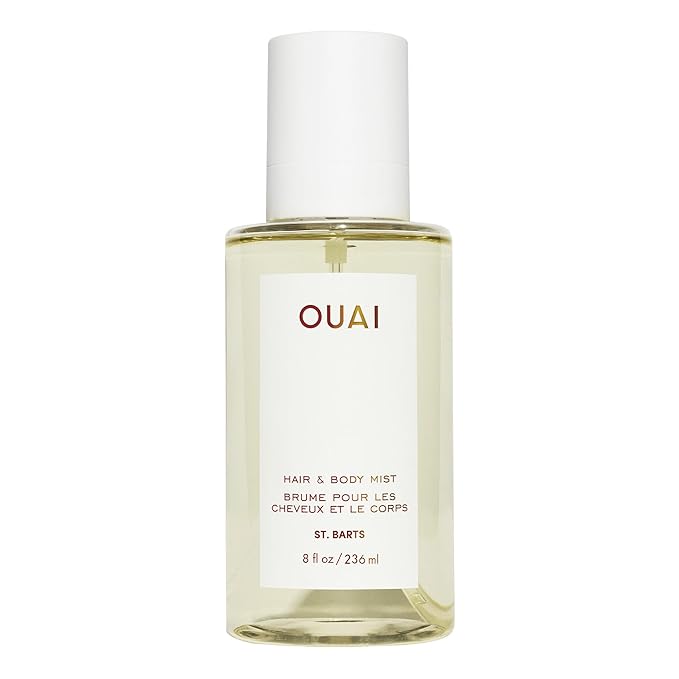 OUAI St. Barts Hair and Body Mist - Tropical-Scented Hair Perfume and Body Spray - Notes of Dragonfruit, Orange Blossom, Tuberose & Musk (8 Fl Oz)