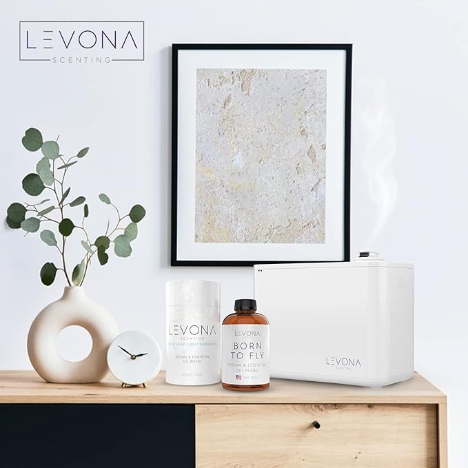 Levona Scent Essential Oil - Fresh Aroma for Home, Office, Hotel & Spa, Perfect in Humidifiers and Diffusers, Luxurious Fragrance, with Aldehydic & Aqua Marine Notes - 700ml/ 23 fl oz, Born to Fly