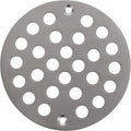 4-Inch Screw-in Shower Drainer Cover Replacement Floor Strainer Floor Drain Brushed Nickel