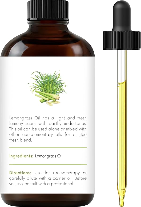 Handcraft Blends Lemongrass Essential Oil – 1 Fl Oz – 100% Pure and Natural – Premium Grade Essential Oil for Diffuser and Aromatherapy, Skin, Massage, Candle and Soap Making Fragrance