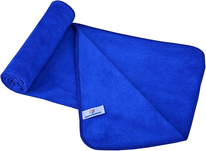 HOPESHINE Gyms Towels for Men & Women Microfiber Exercise Fitness Home Absorbent Sweat Yoga Towels Sports Towels Soft Fast Drying 16inch x32inch 3-Pack