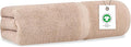 Delara Organic Cotton Luxuriously Plush Bath Towel | GOTS & OEKO-TEX Certified | Premium Hotel Quality Towels | Feather Touch Technology | 650 GSM Long Staple|Soft, Quick Dry & Ultra-Absorbent 30"x58"