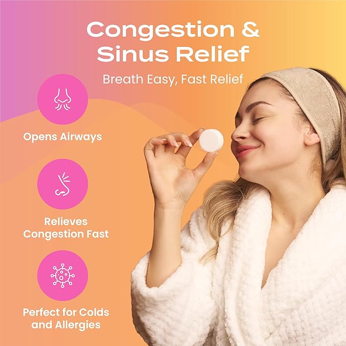Body Restore Shower Steamers Aromatherapy 6 Pack - Christmas Stocking Stuffers for Men, Birthday Gifts for Women, White Elephant, Relaxation, Self Care - Citrus