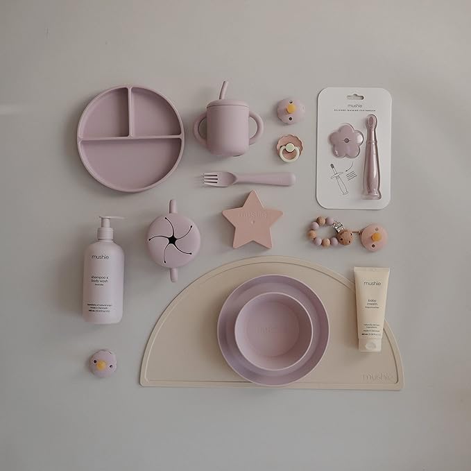 mushie Baby Shampoo & Body Wash | Gentle Formula for Delicate Skin | Certified Organic | Made in Denmark, 13.53 fl oz (Lavender)